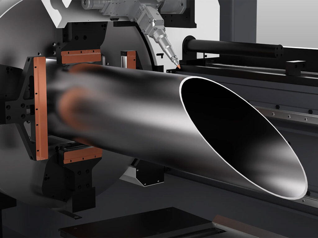 Bevel cutting to plus or minus 45 degrees (optional)