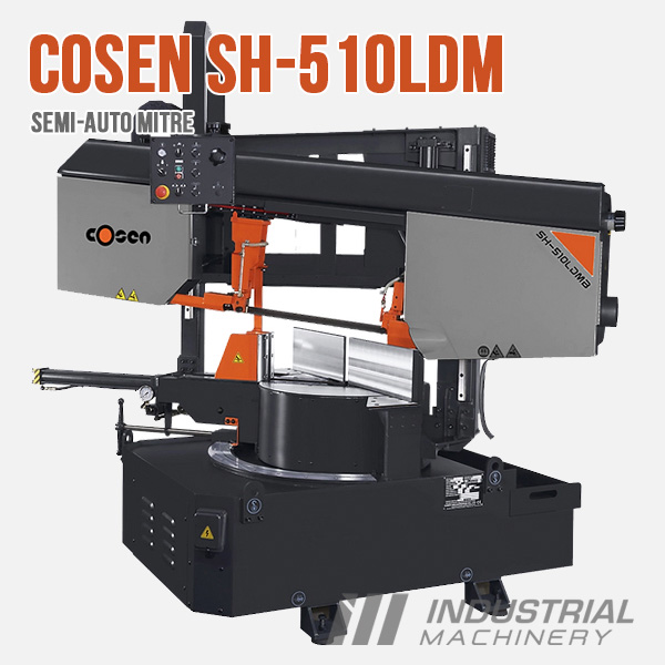 Cosen SH-510LDM & SH-710LDM Dual Column Mitre Bandsaws