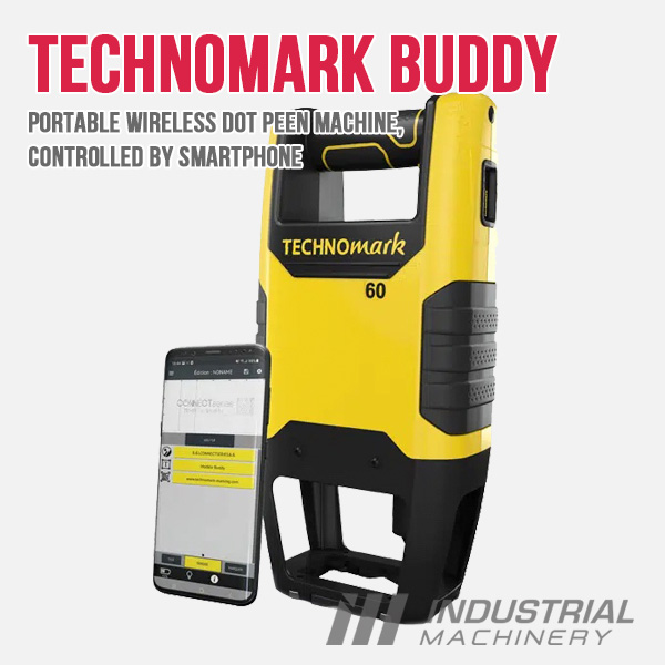 Technomark Buddy — Tablet-Controlled Portable Dot Peen Marker