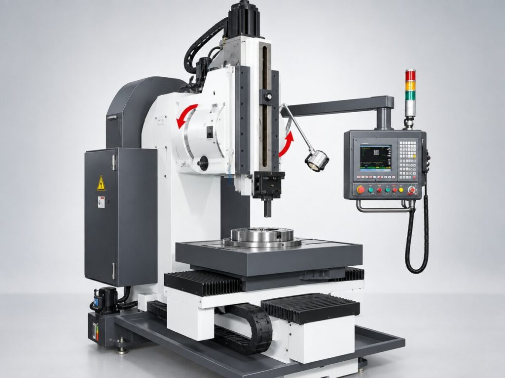 Swivelling Head for Tapered and Helical Keyways